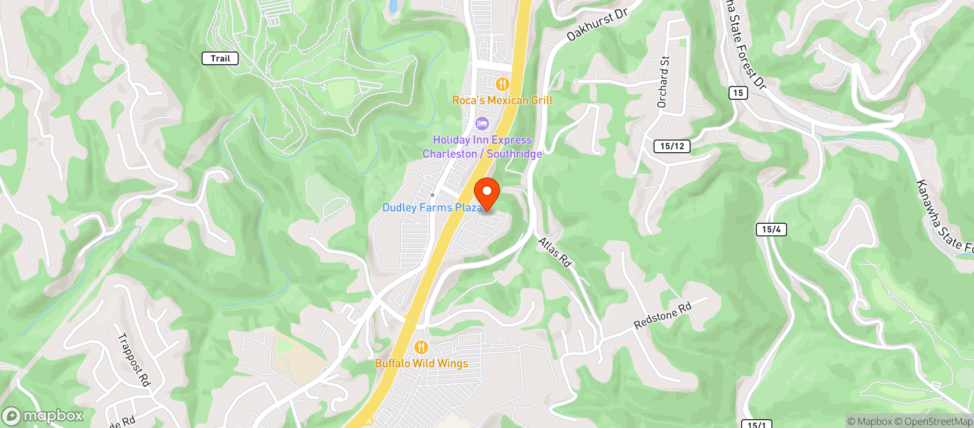 Map showing Applebees Neighborhood #91092