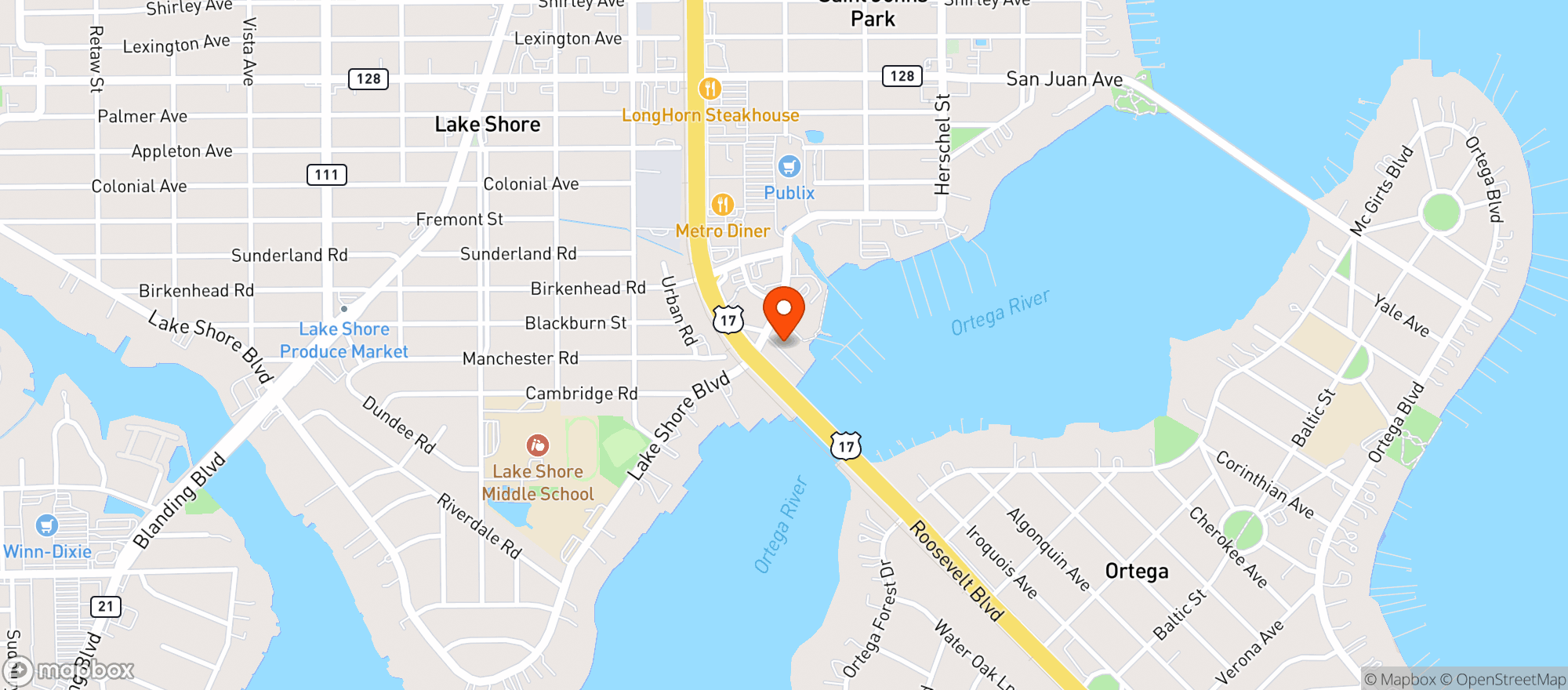 Map showing Grace Note Brewing