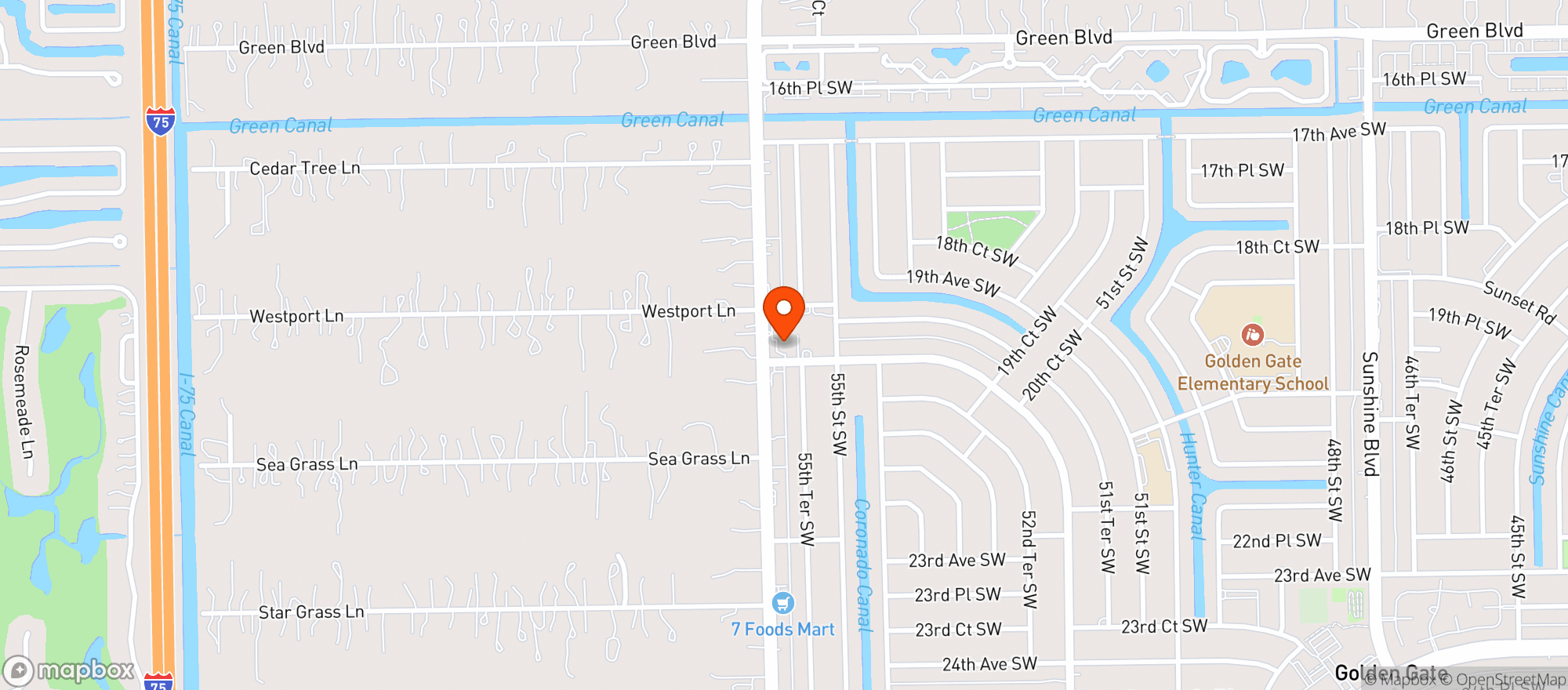 Map showing Circle K #2707488