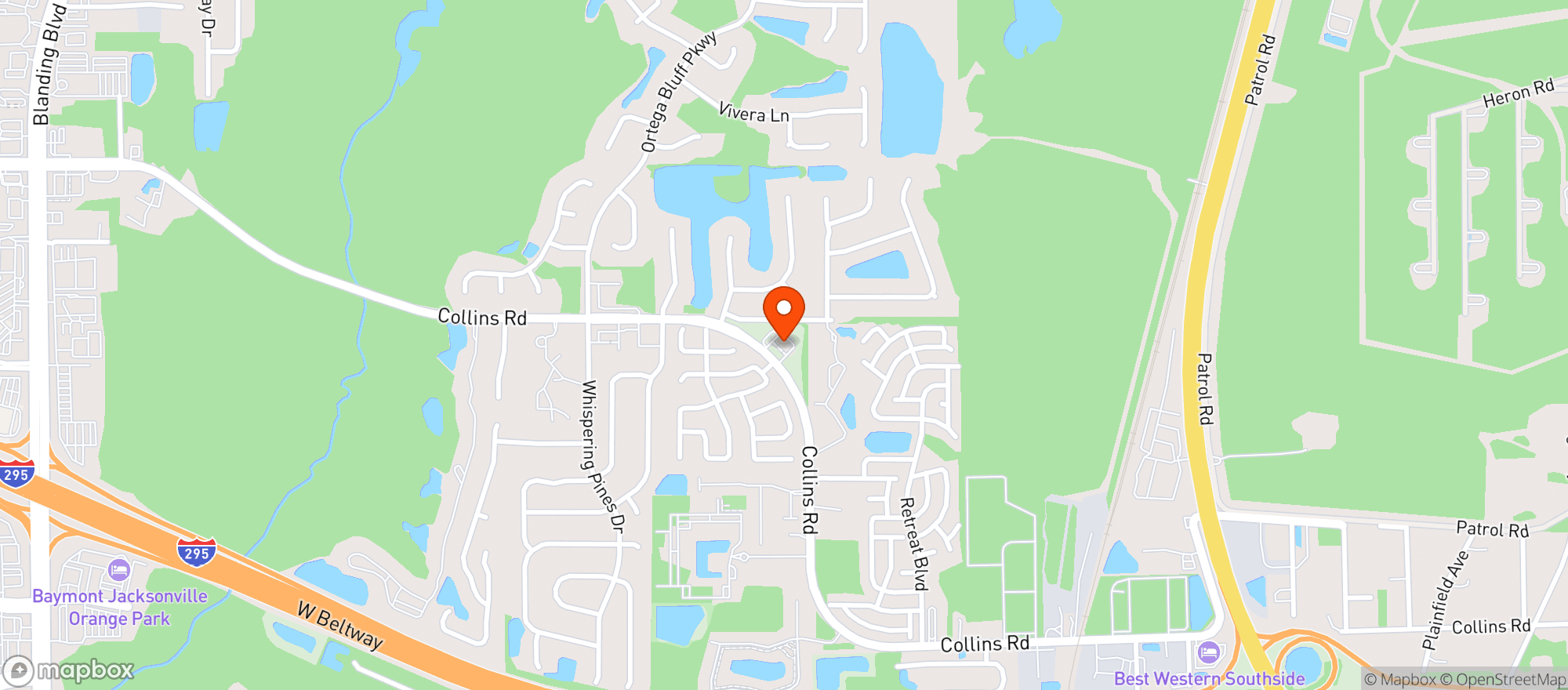 Map showing Fleet Reserve Club Of Jacksonville