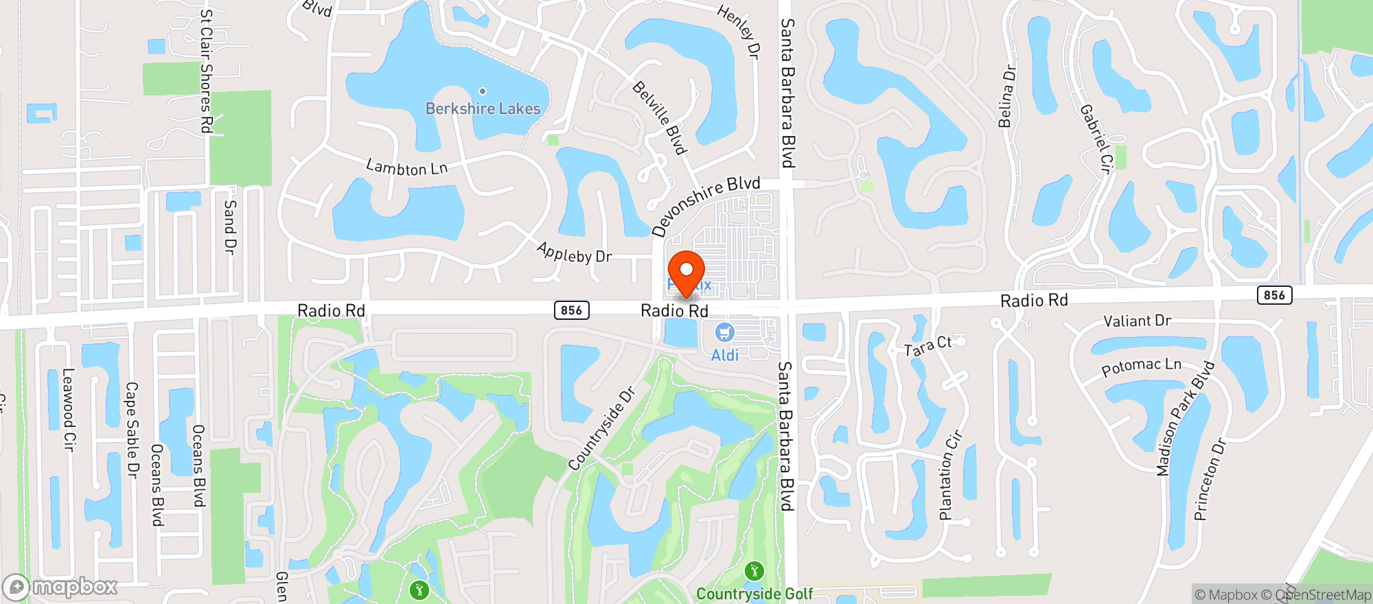 Map showing Publix