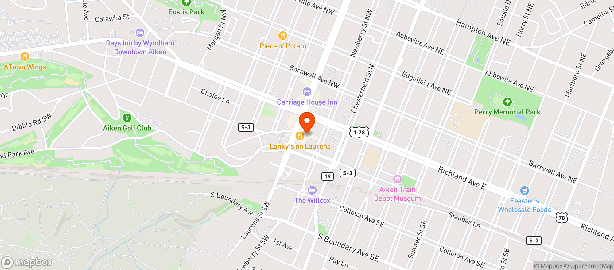 Map showing Southbound Smokehouse