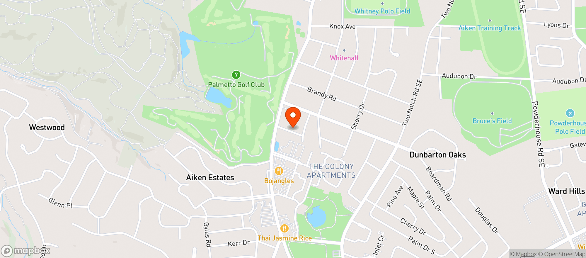 Map showing The High Horse LLC