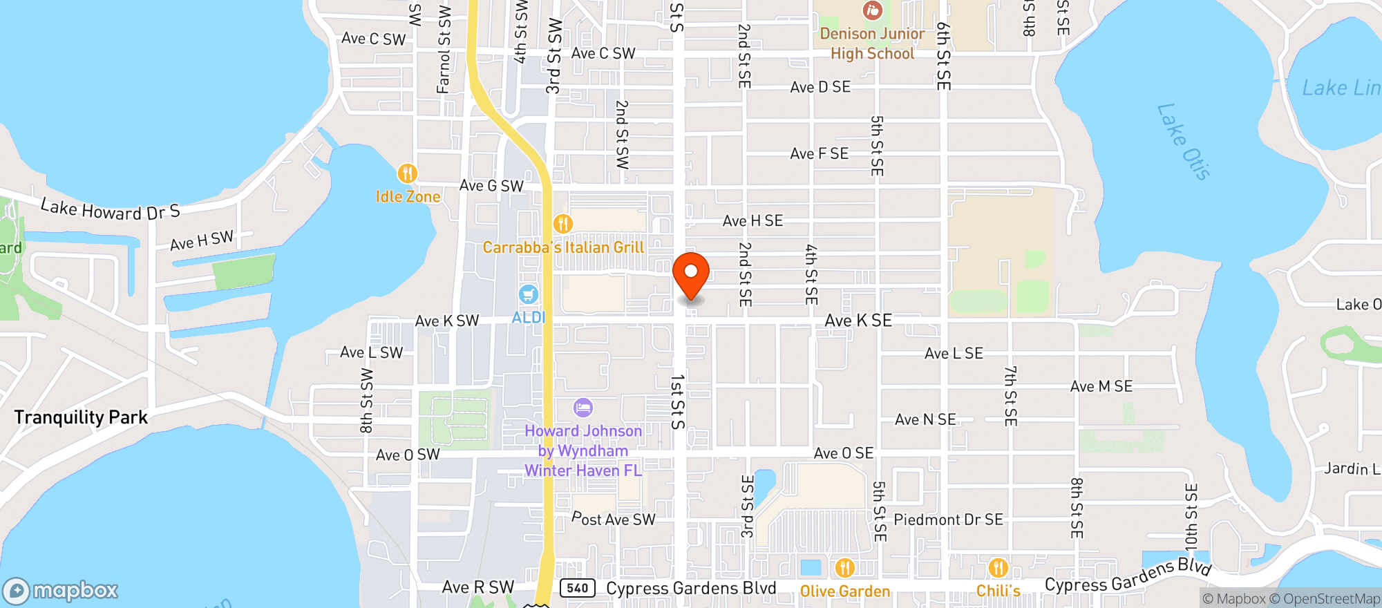 Map showing Circle K 2708703