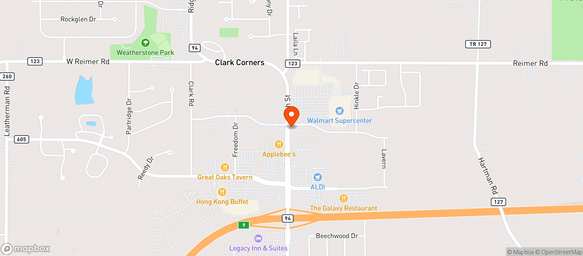 Map showing MapCo 350976 Wadsworth