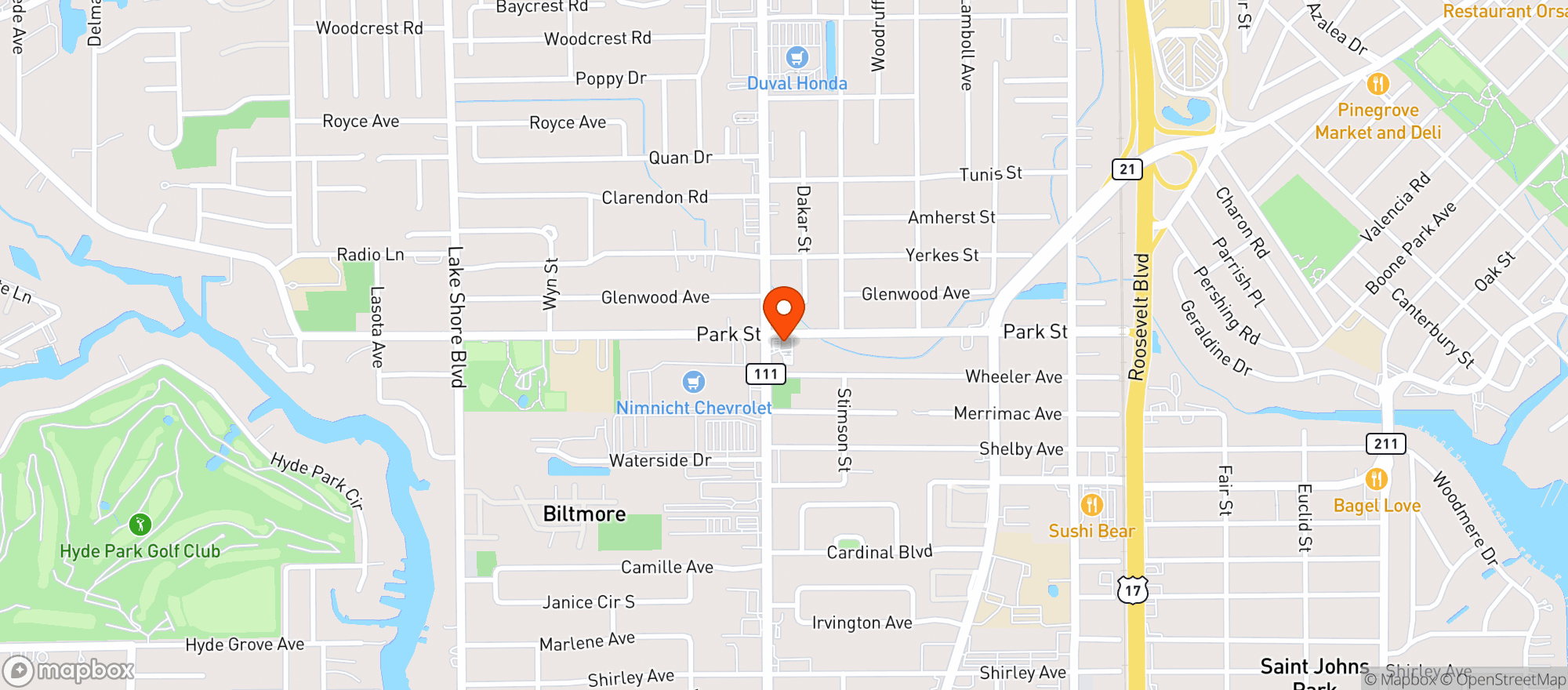 Map showing Circle K #2726534