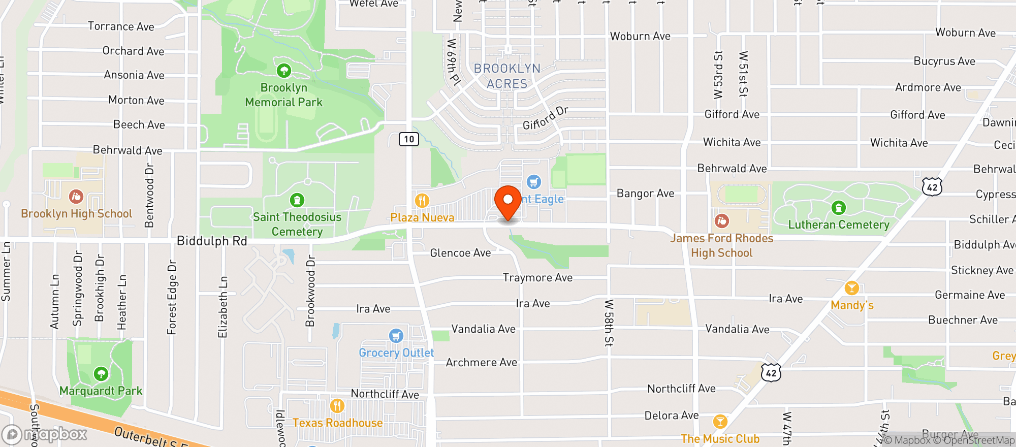 Map showing Giant Eagle