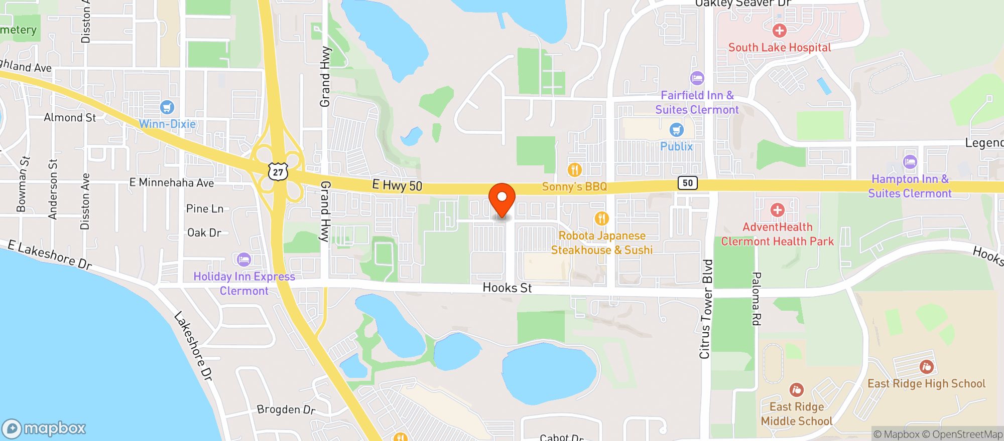 Map showing Abc Liquors