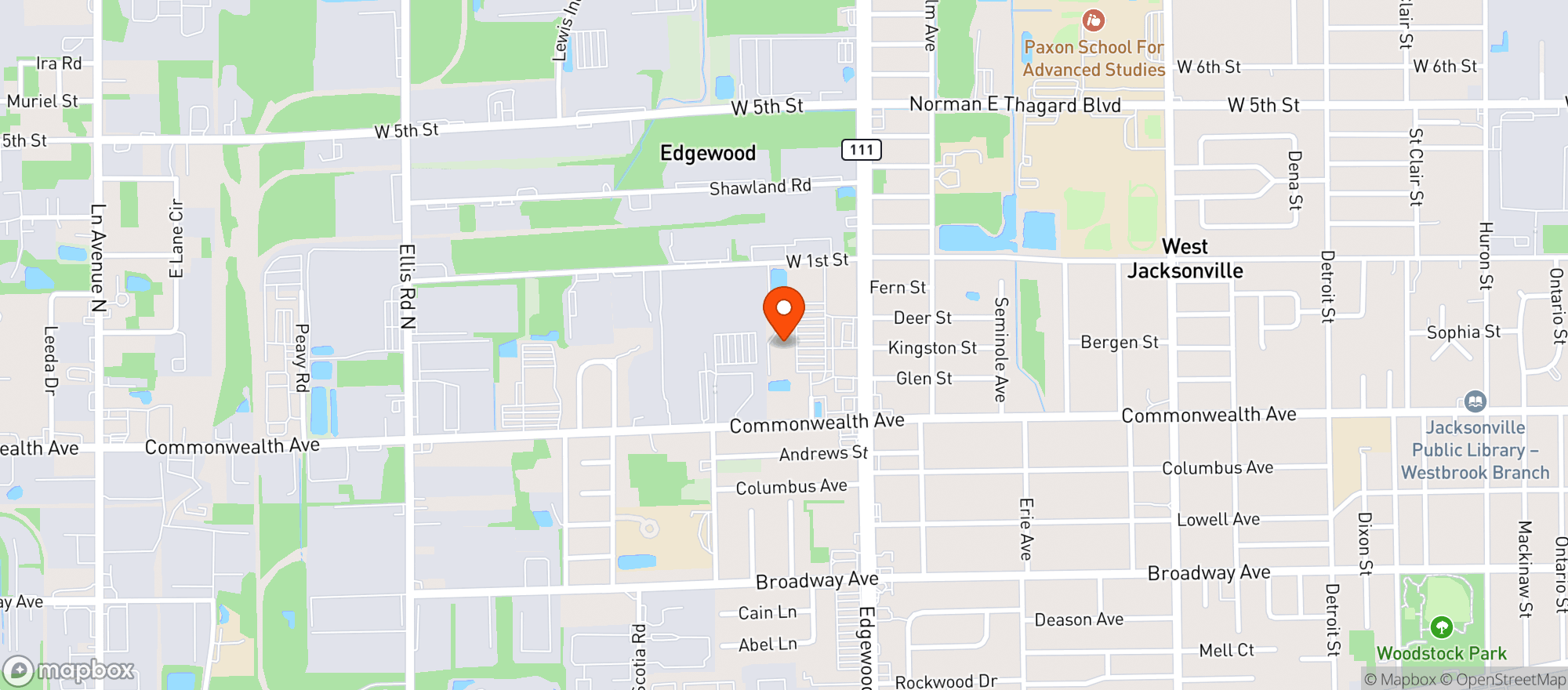 Map showing Rowes Iga Supermarket
