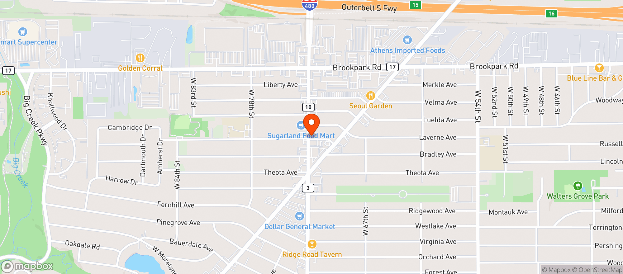 Map showing Euphoria Day Spa