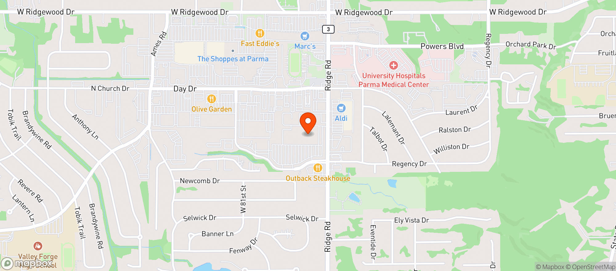 Map showing Target Store #792