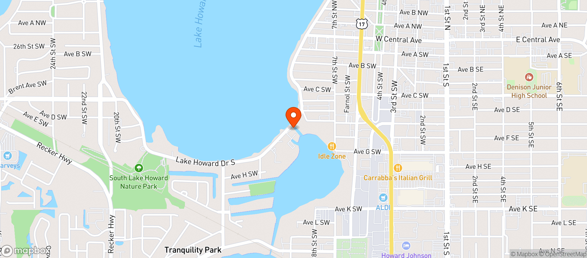 Map showing Carribean Bay Inc