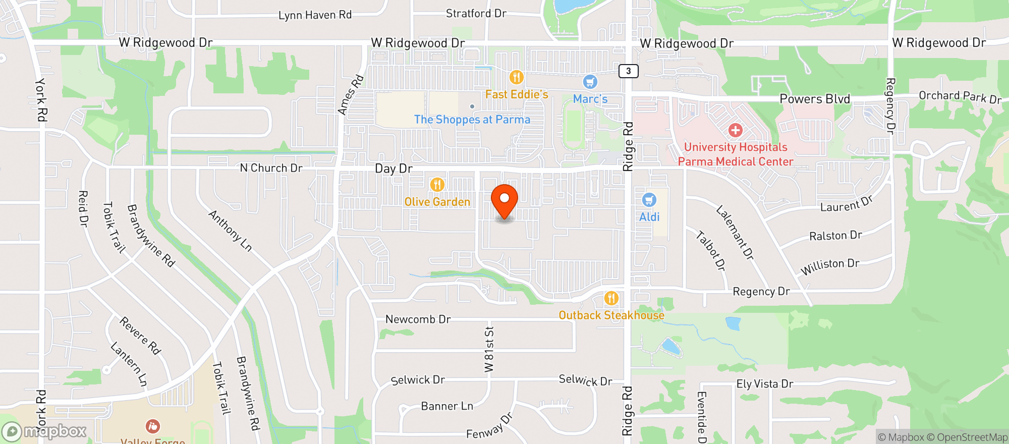 Map showing Giant Eagle