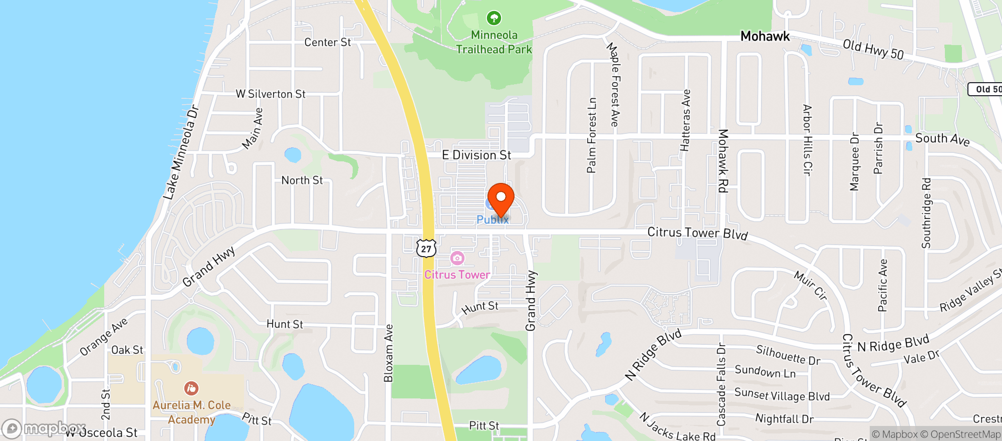 Map showing Golden Ox Liquors