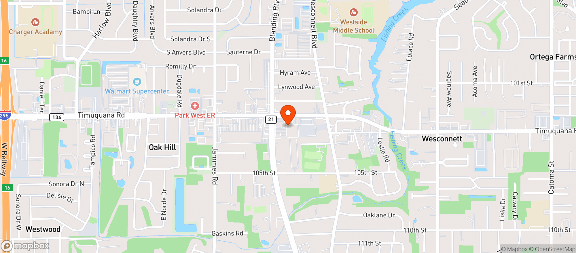 Map showing Shores Liquors At Blanding
