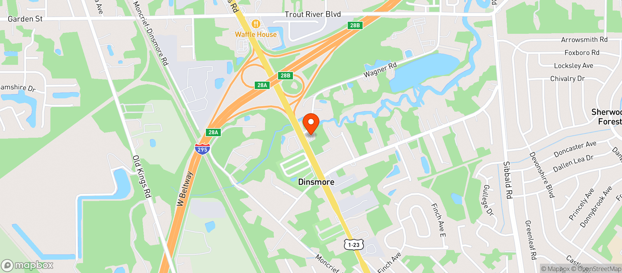 Map showing Circle K #2726518