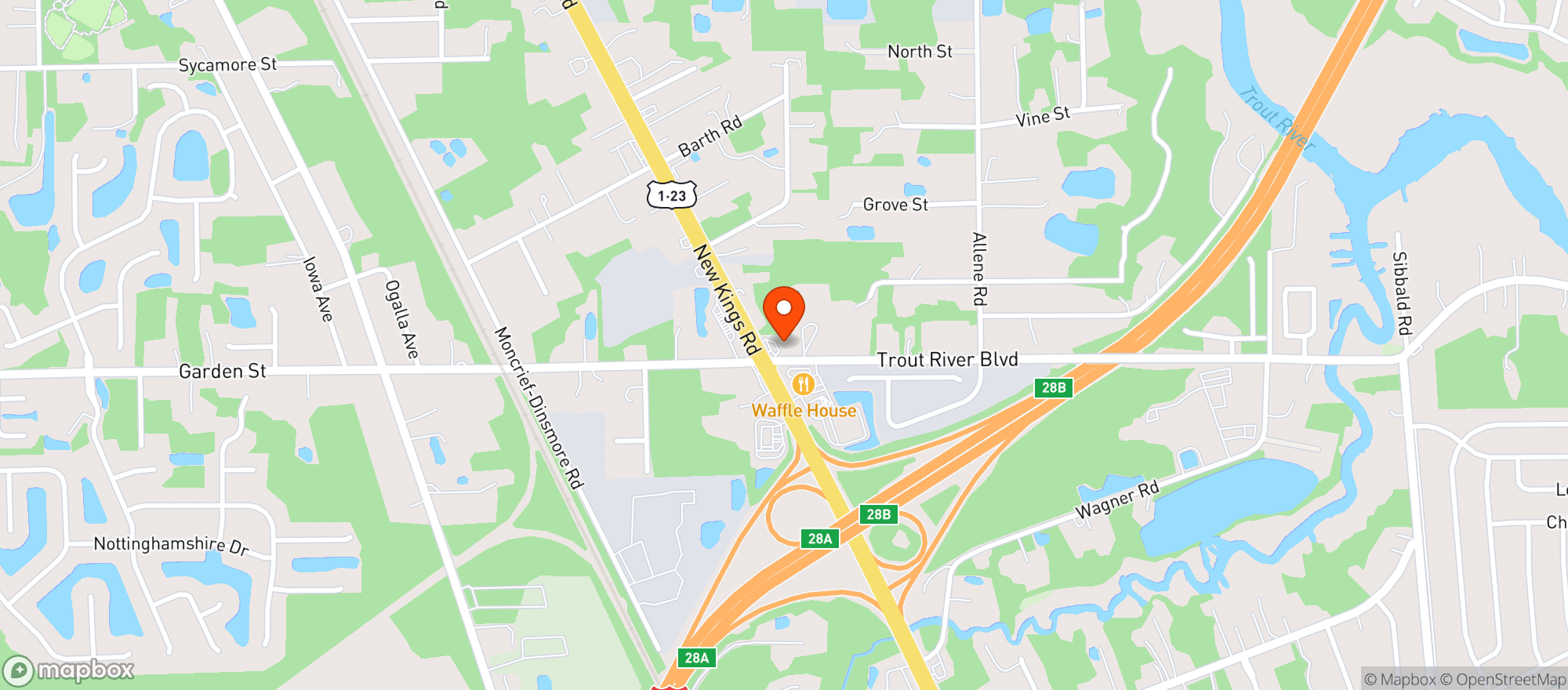Map showing Circle K #2721215