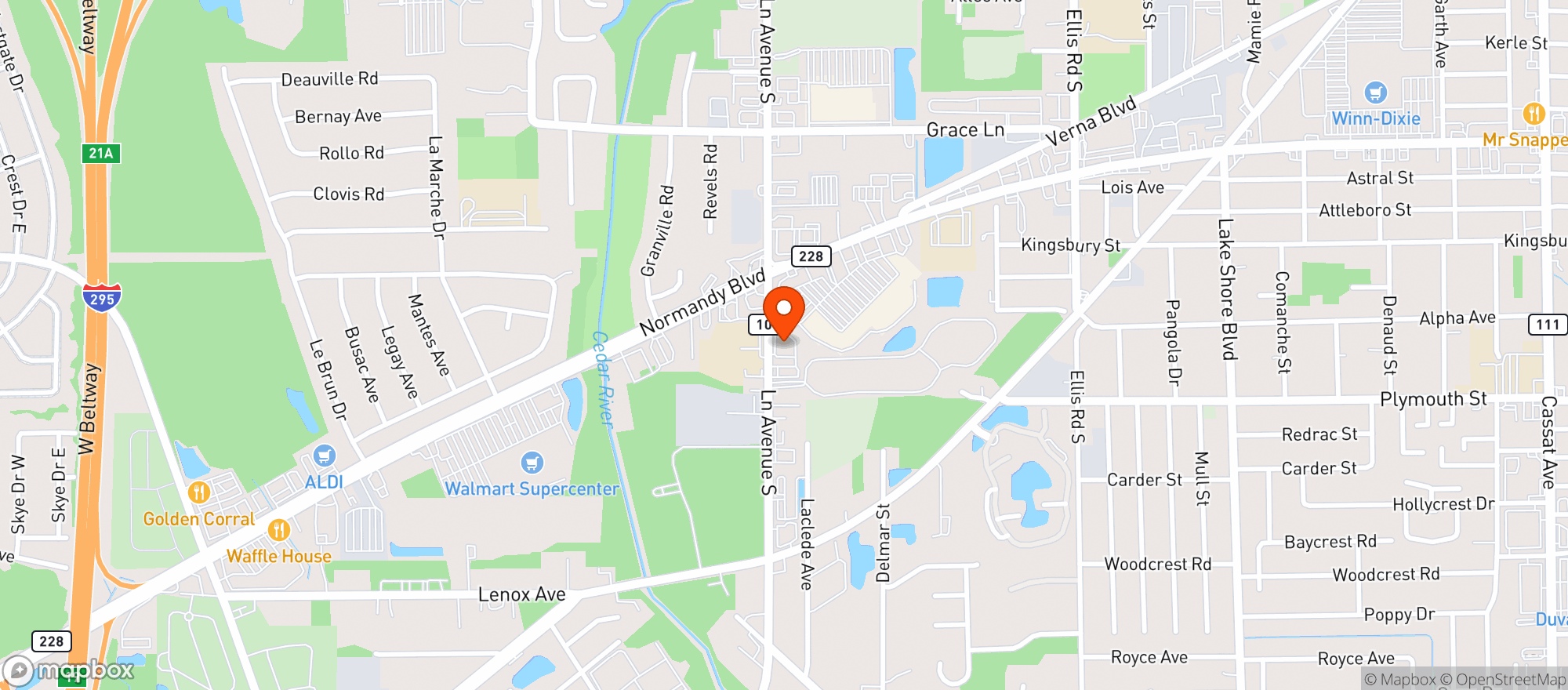 Map showing Abc Liquors #189