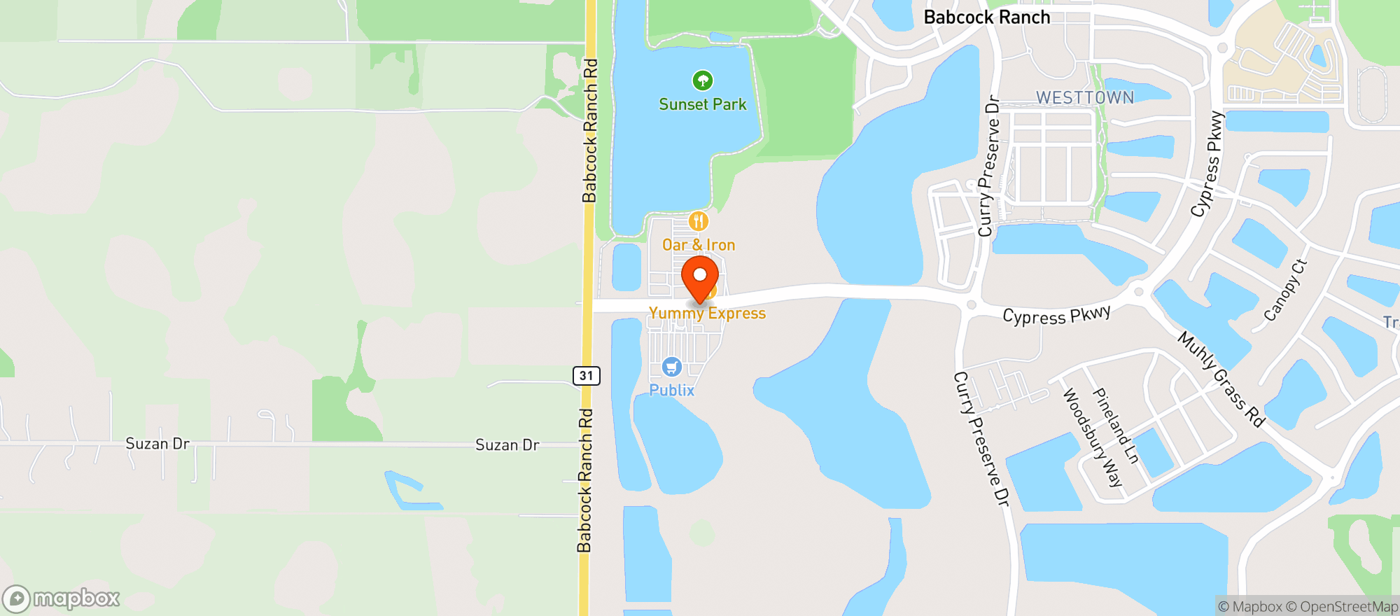 Map showing Mxuma Tacos Mexican Grill
