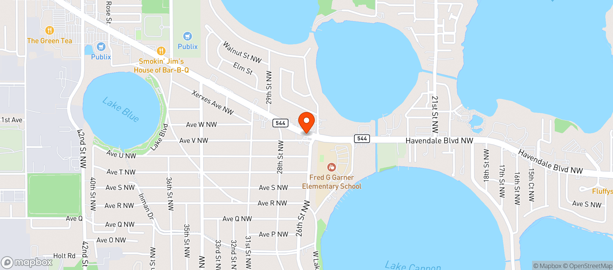 Map showing Sonnys Marathon