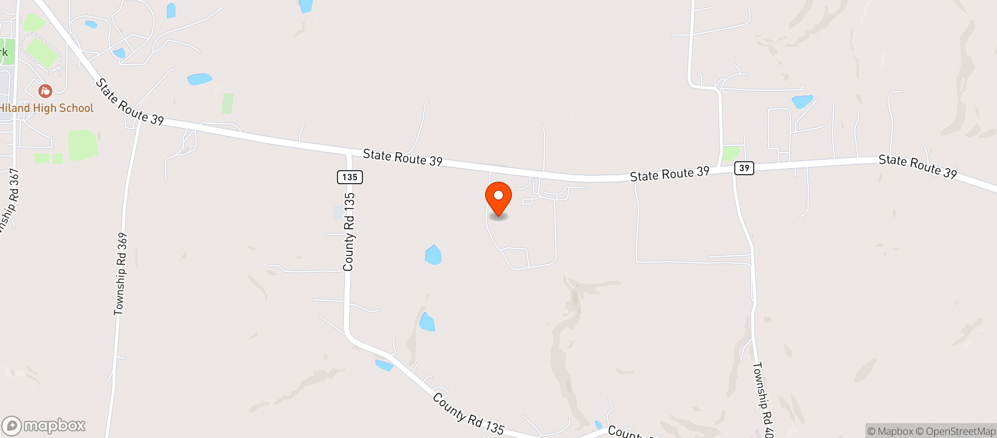 Map showing Country Dreams Bed And Breakfast