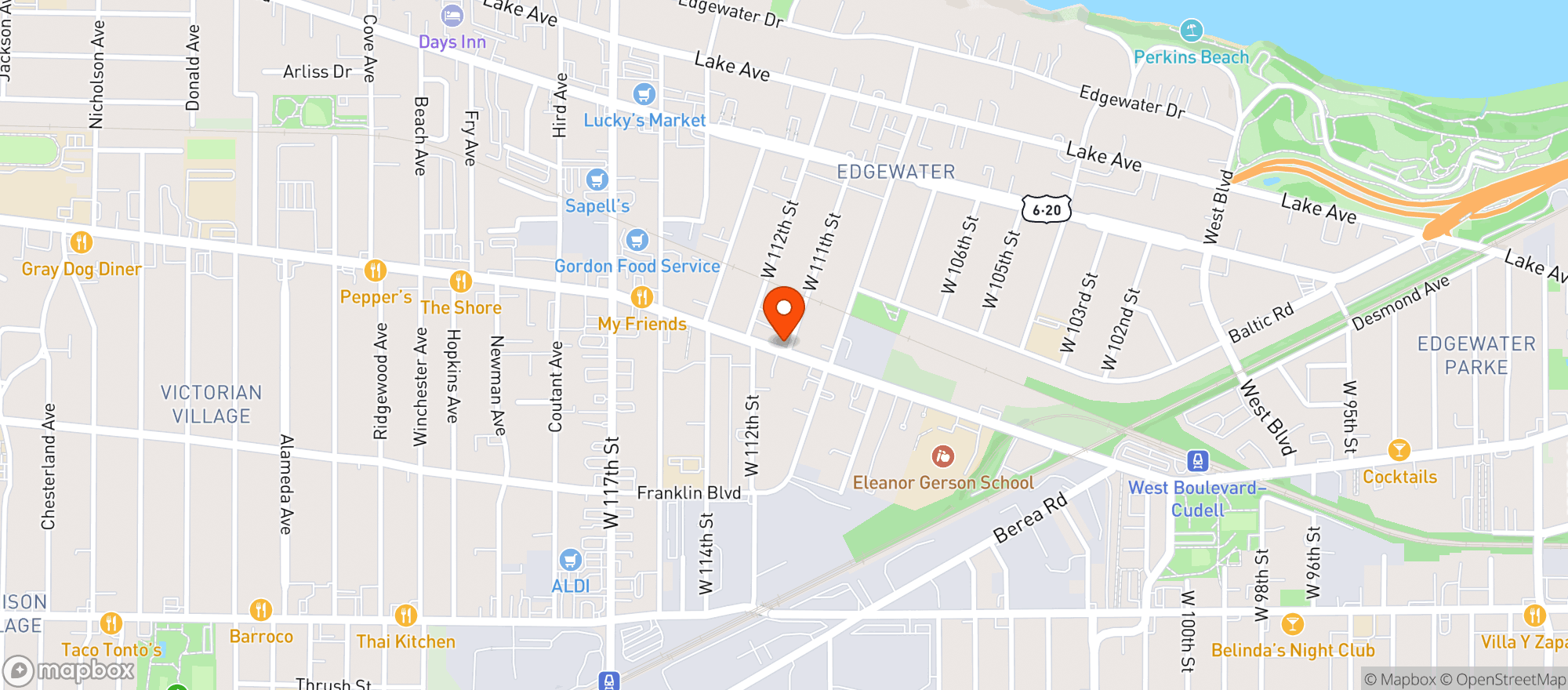 Map showing Eagles Kafe