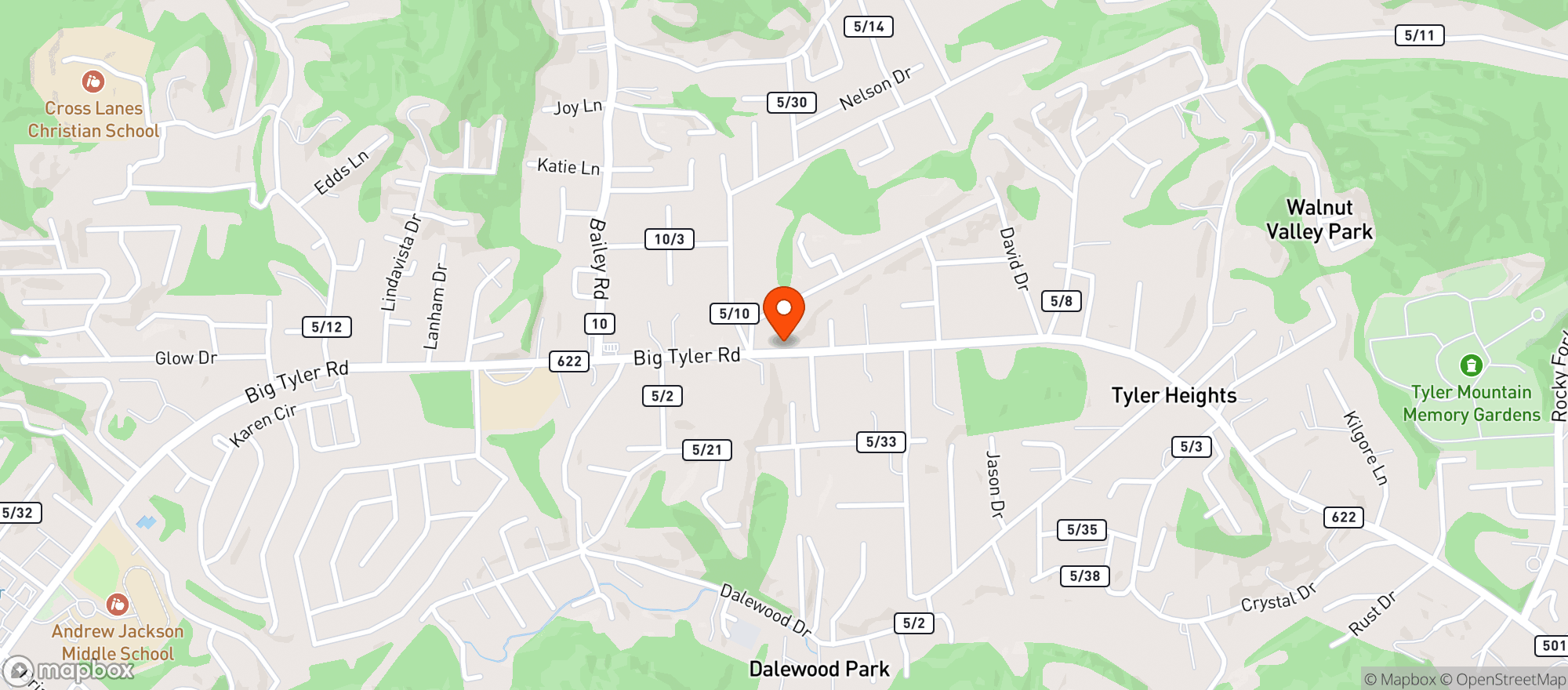 Map showing T And M Meats