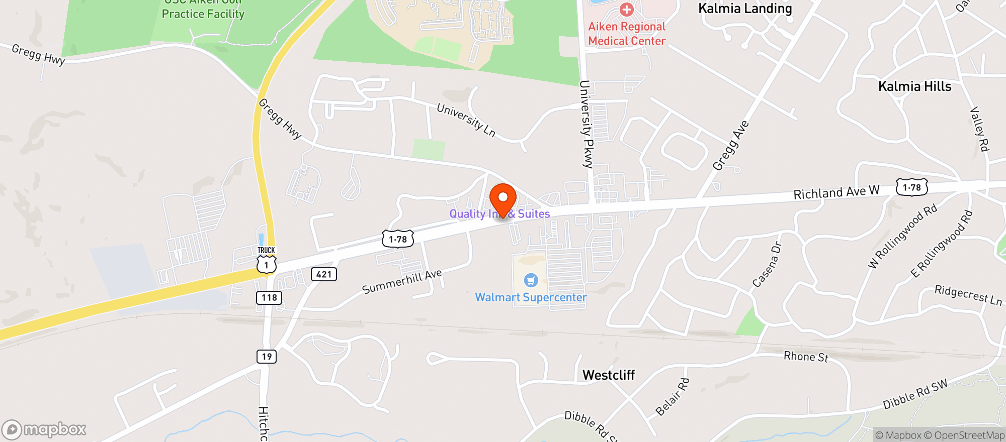 Map showing Mi Rancho Mexican Restaurant