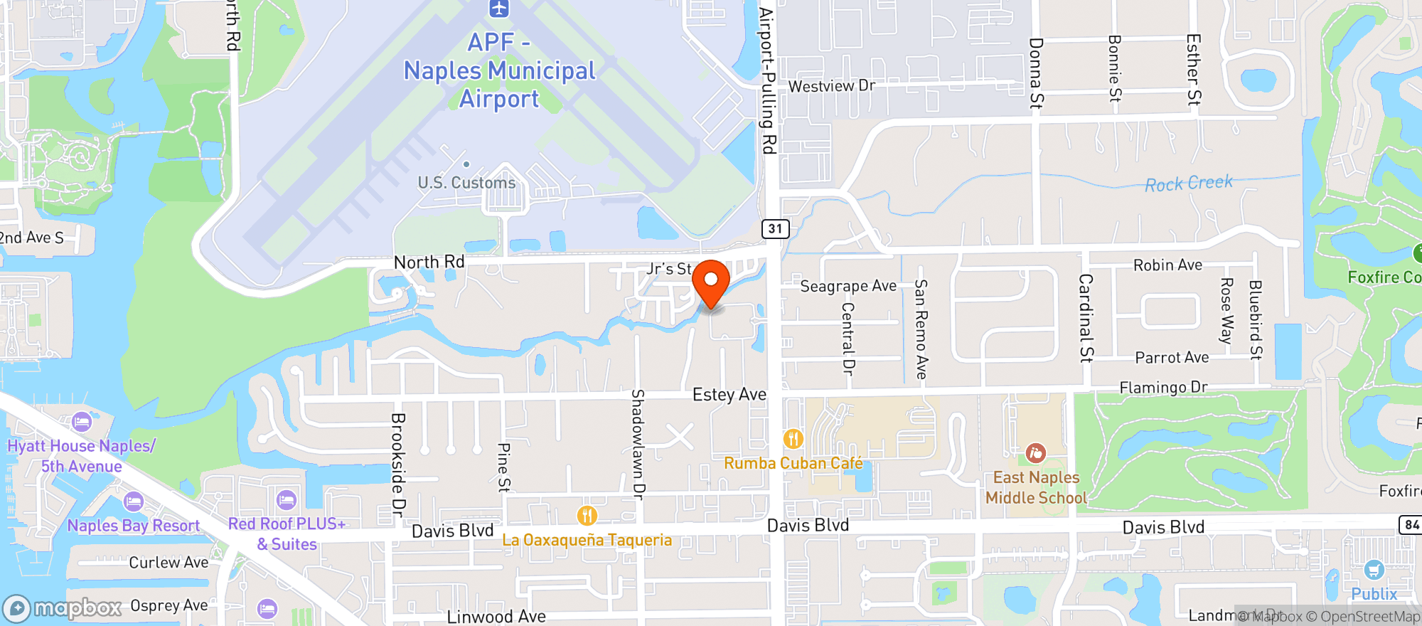 Map showing Gnc