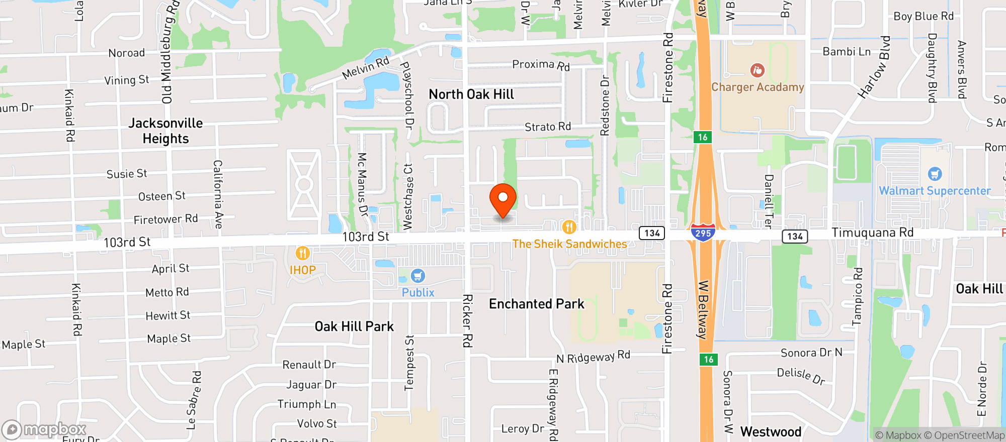 Map showing The Liquor Store 1