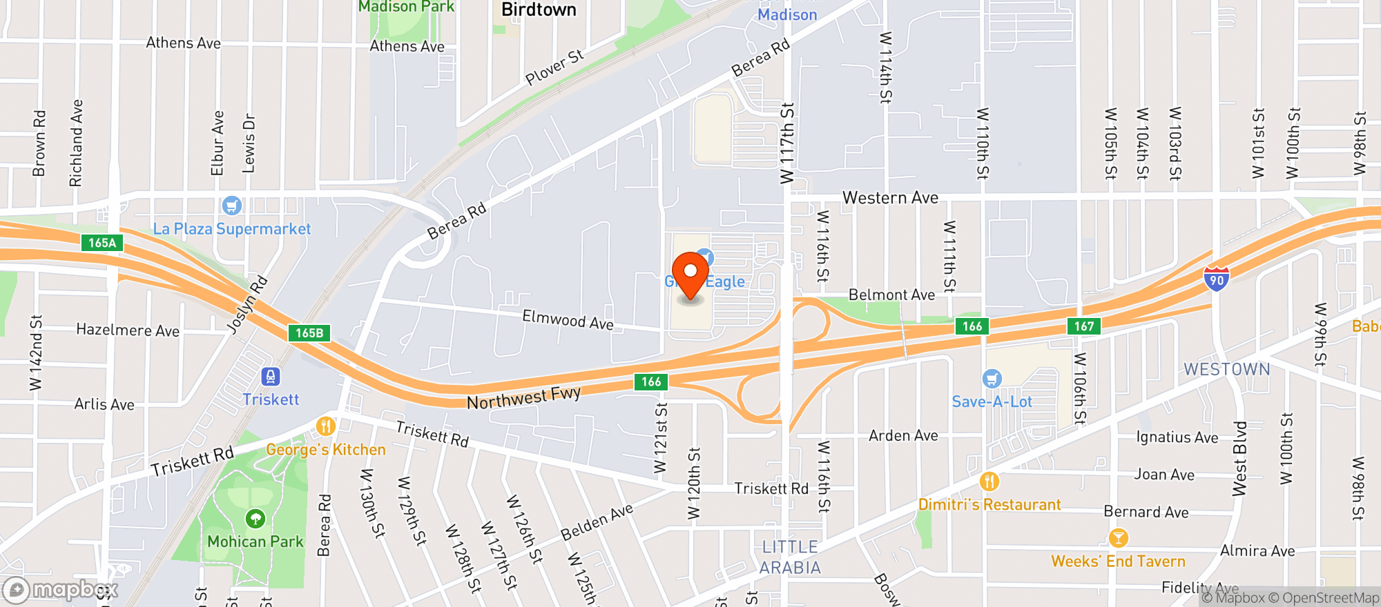 Map showing TARGET STORE #2226