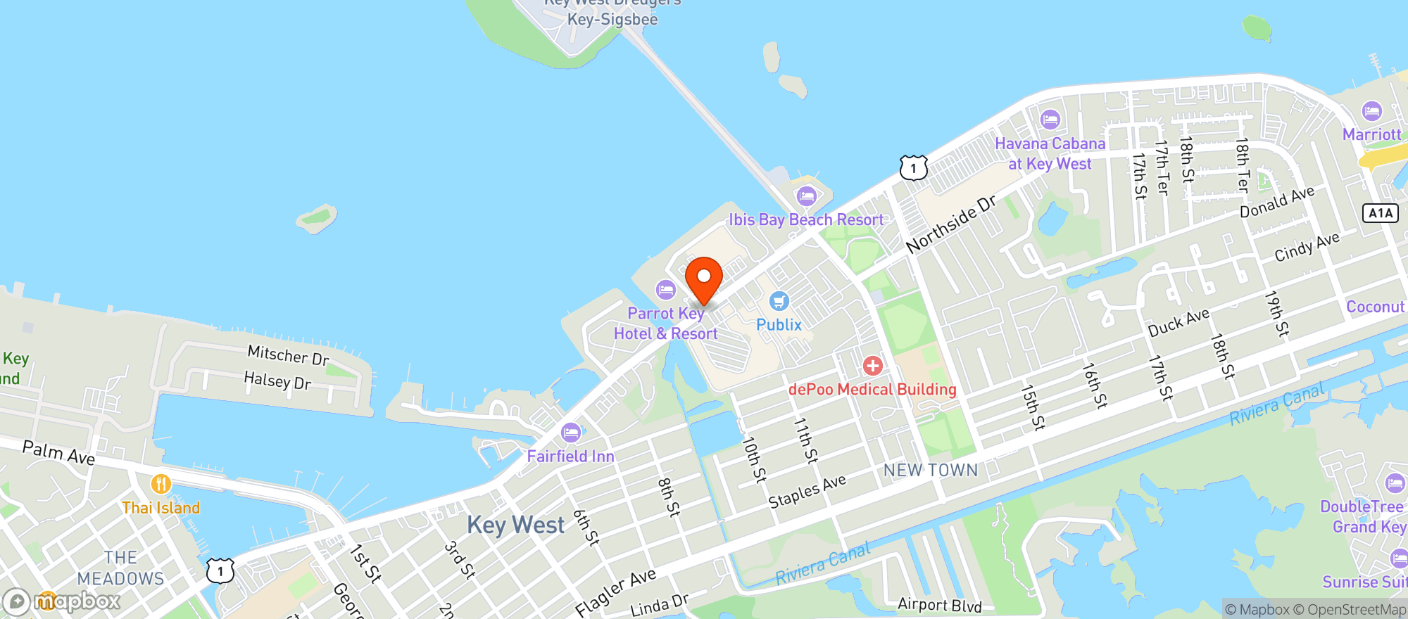 Map showing Gnc