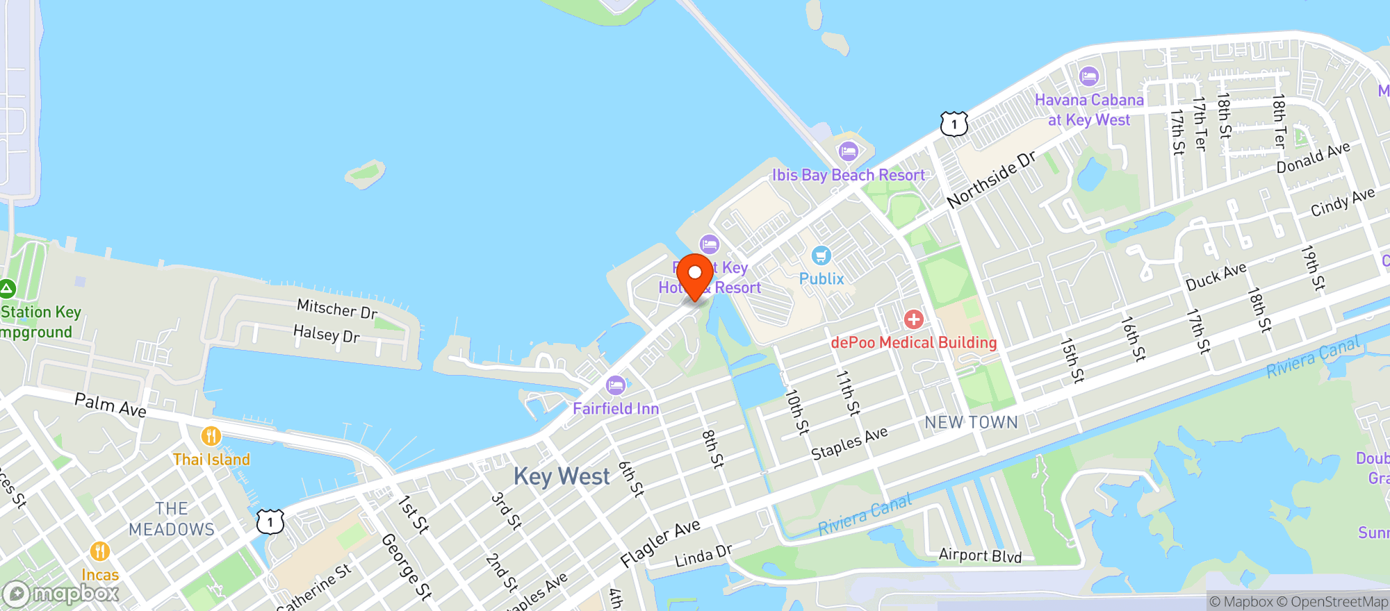 Map showing Winn Dixie - 0317