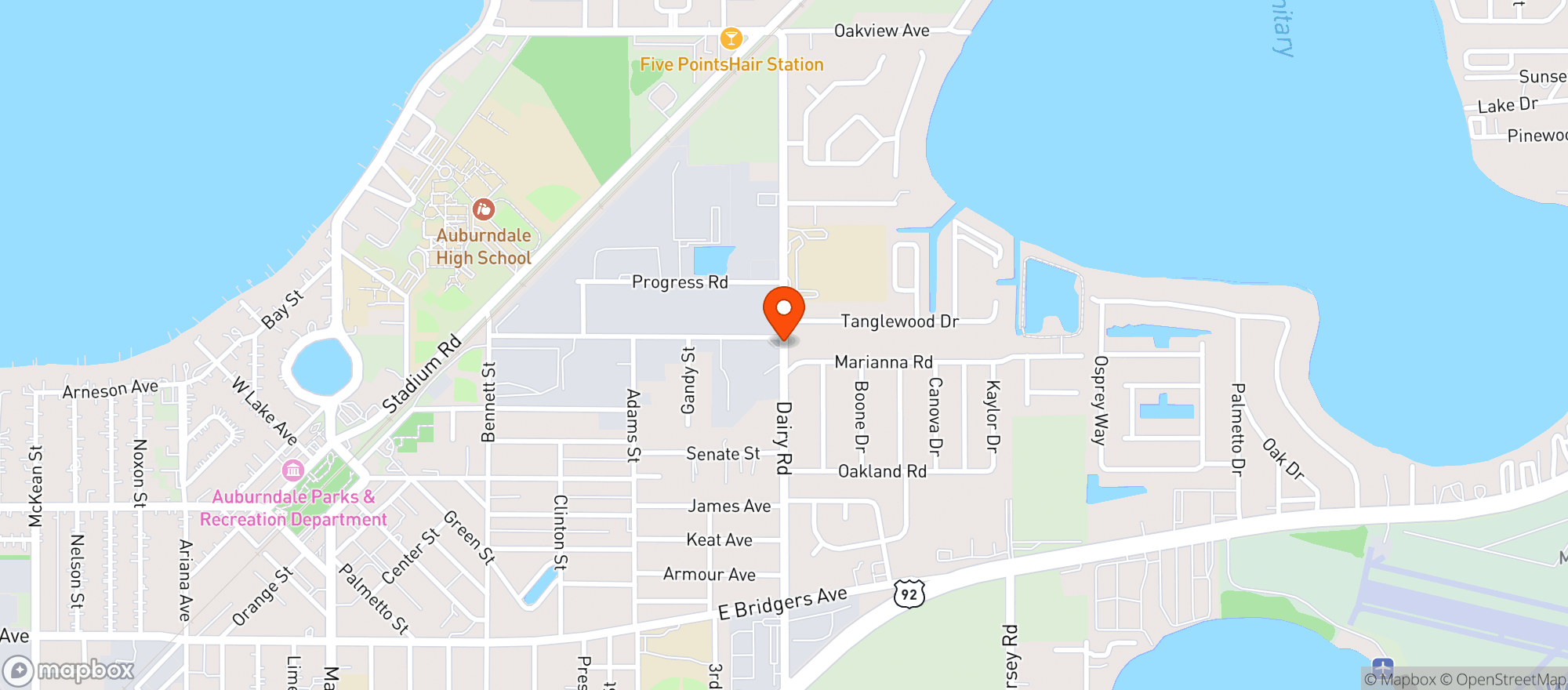 Map showing Super Discount