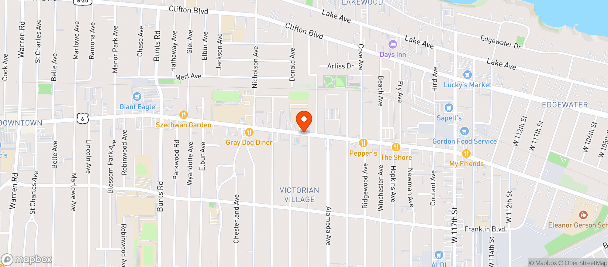 Map showing Discount Drug Mart