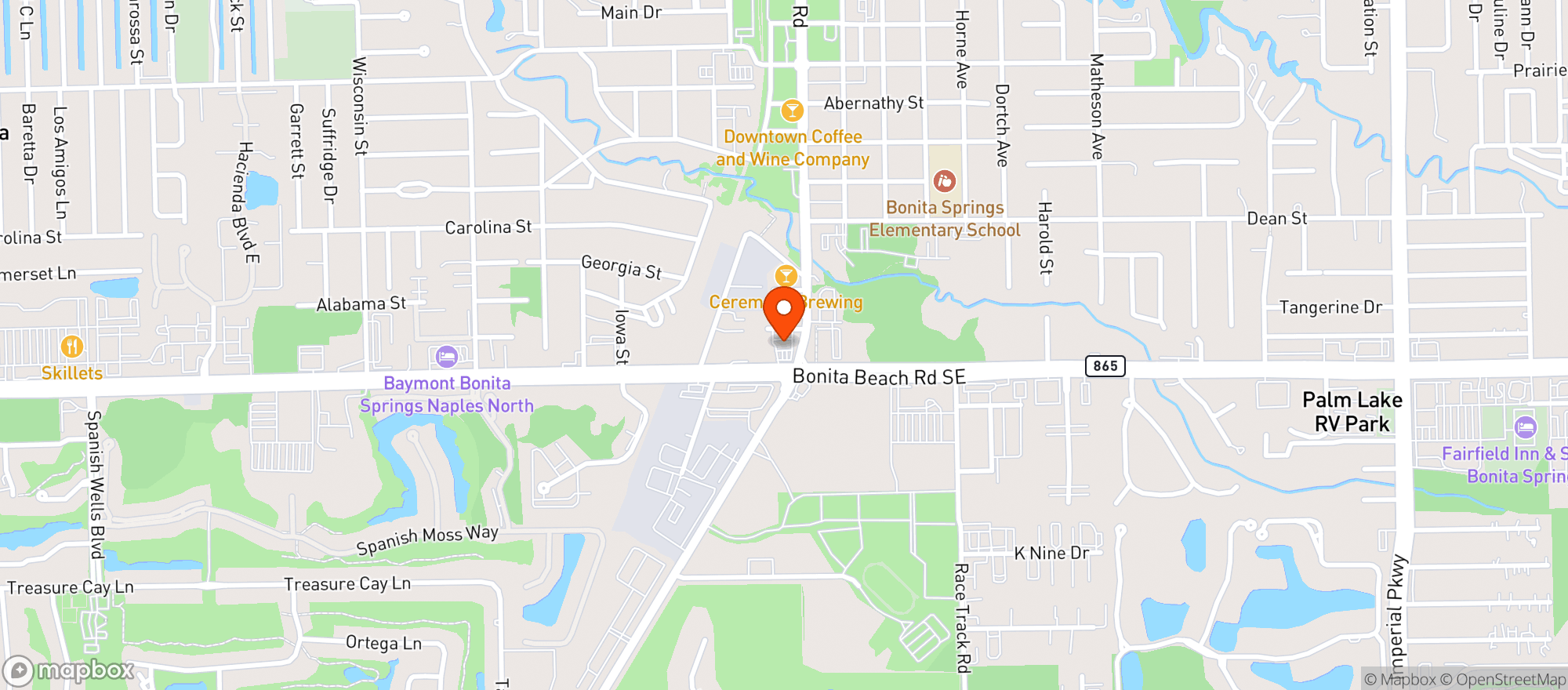 Map showing Circle K 2709767