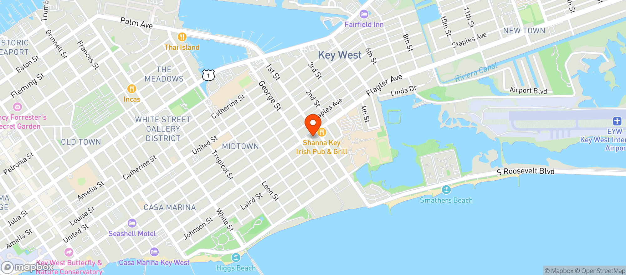 Map showing Lime Tree