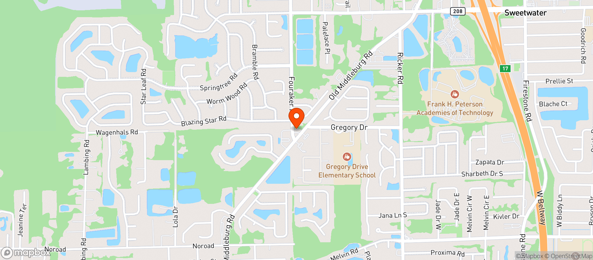Map showing Prime Time Food Store #4