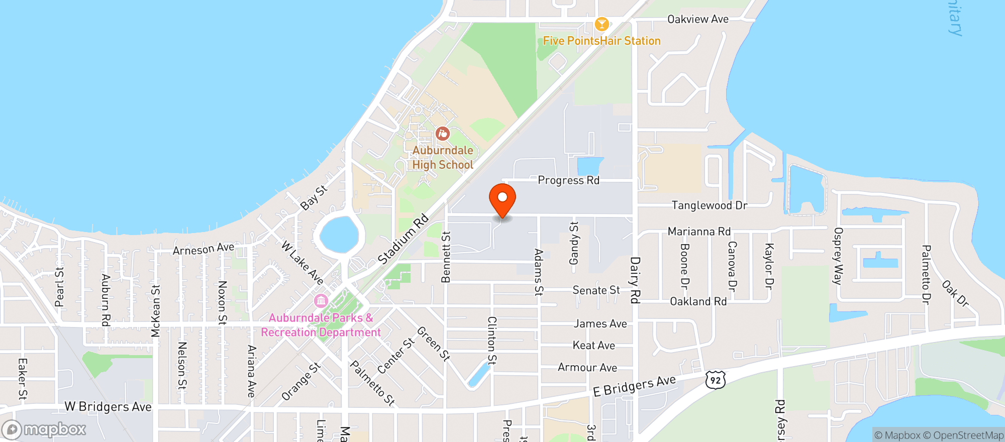 Map showing Polar / Fla Brewery