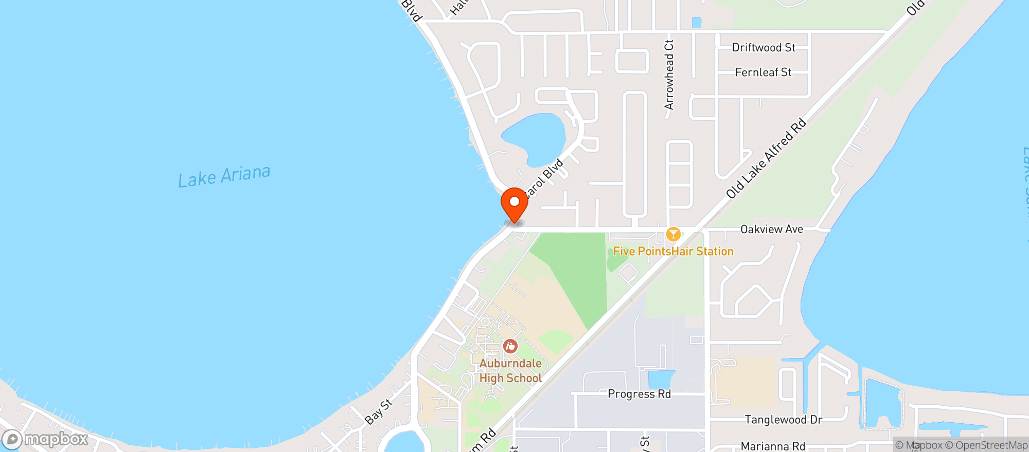 Map showing Prime Food Mart