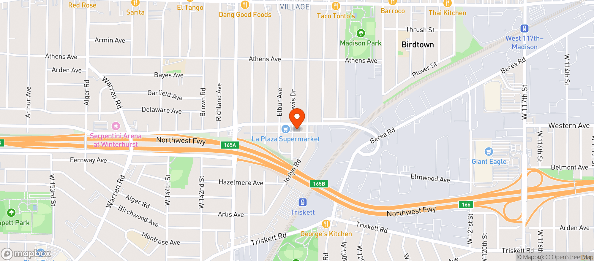 Map showing Kellys Pub