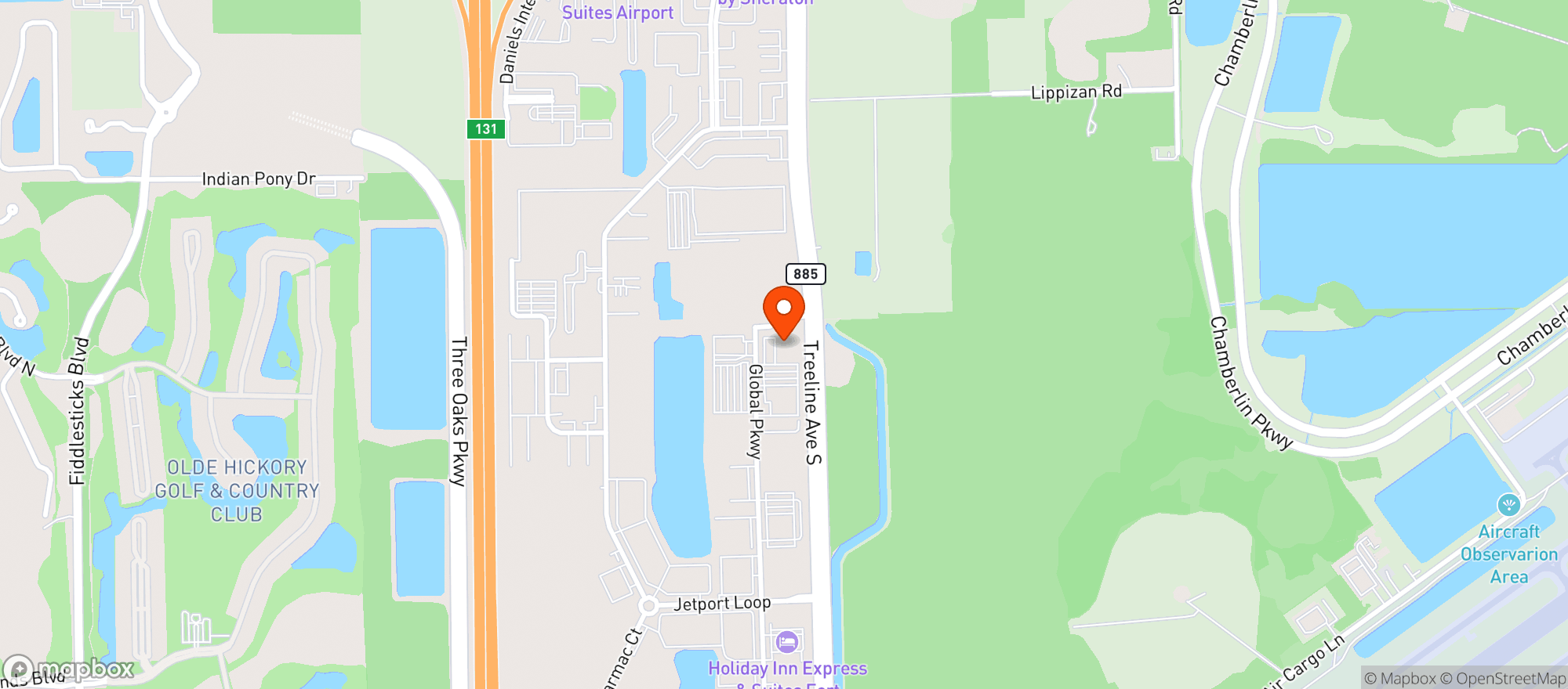 Map showing Fast Trax