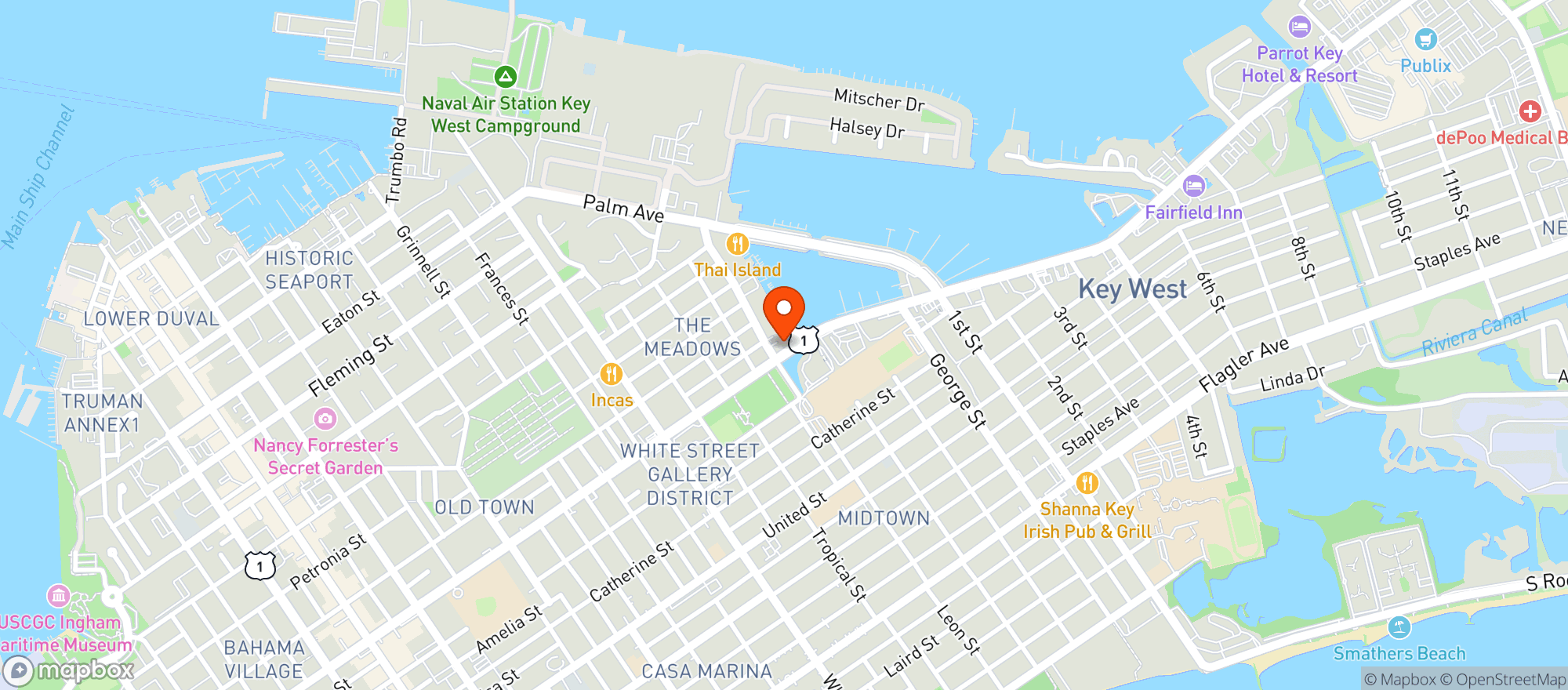 Map showing Macs Place