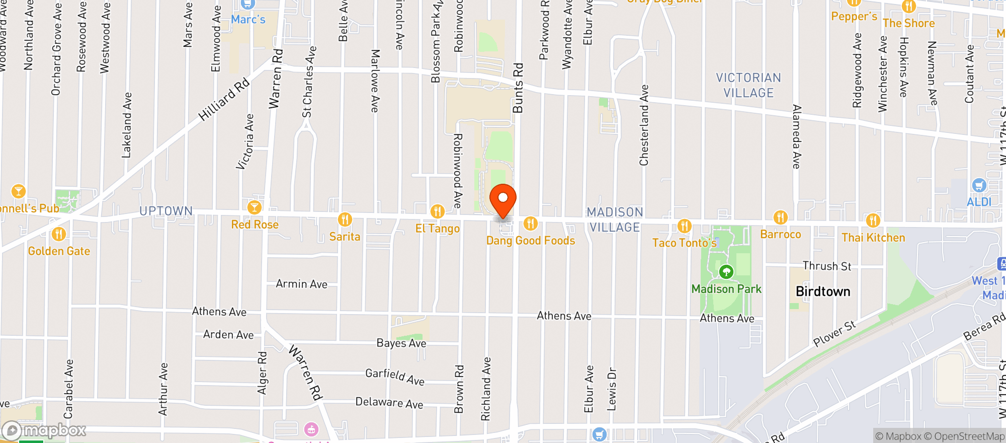 Map showing Sunoco