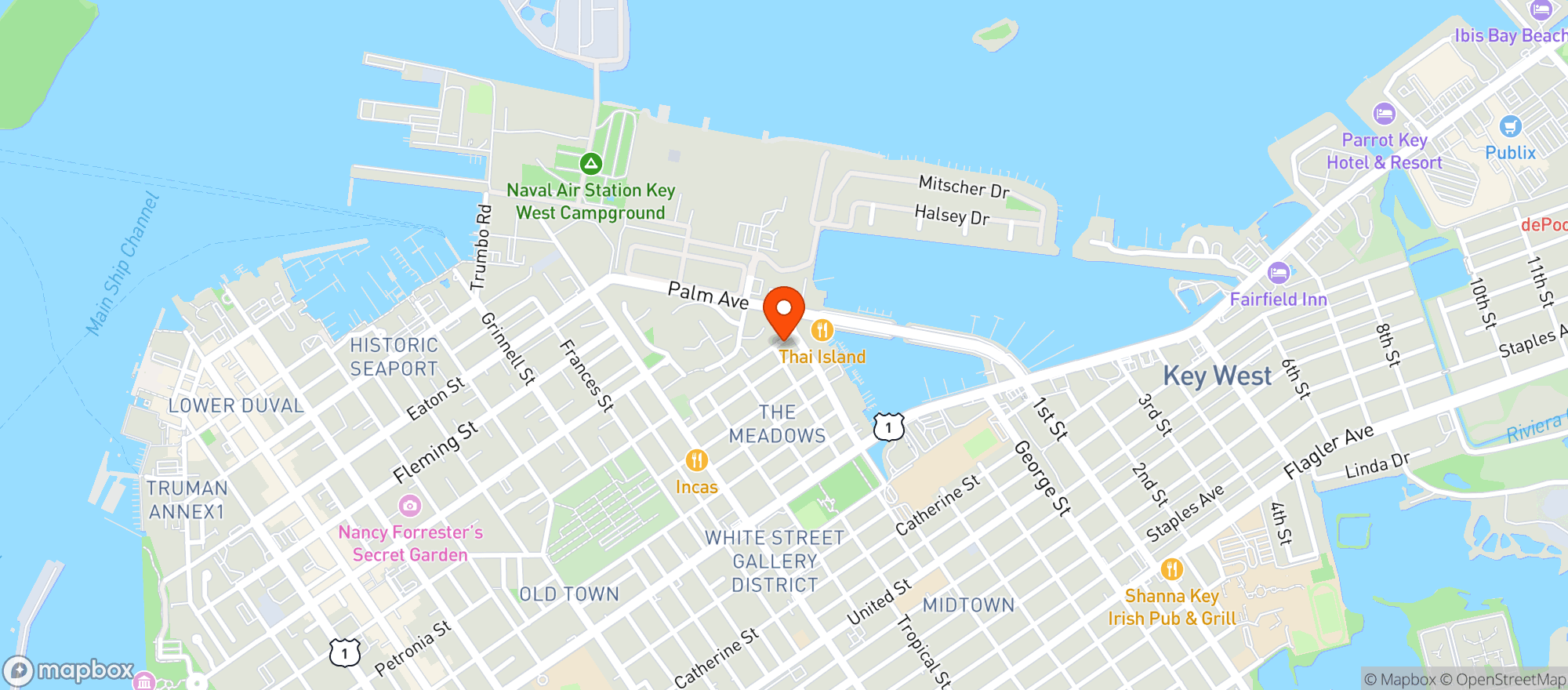 Map showing Moose Lodge #1760