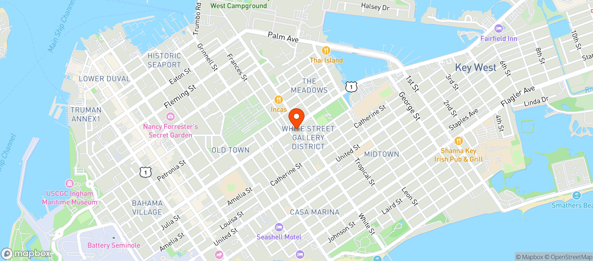 Map showing Circle K 2709001