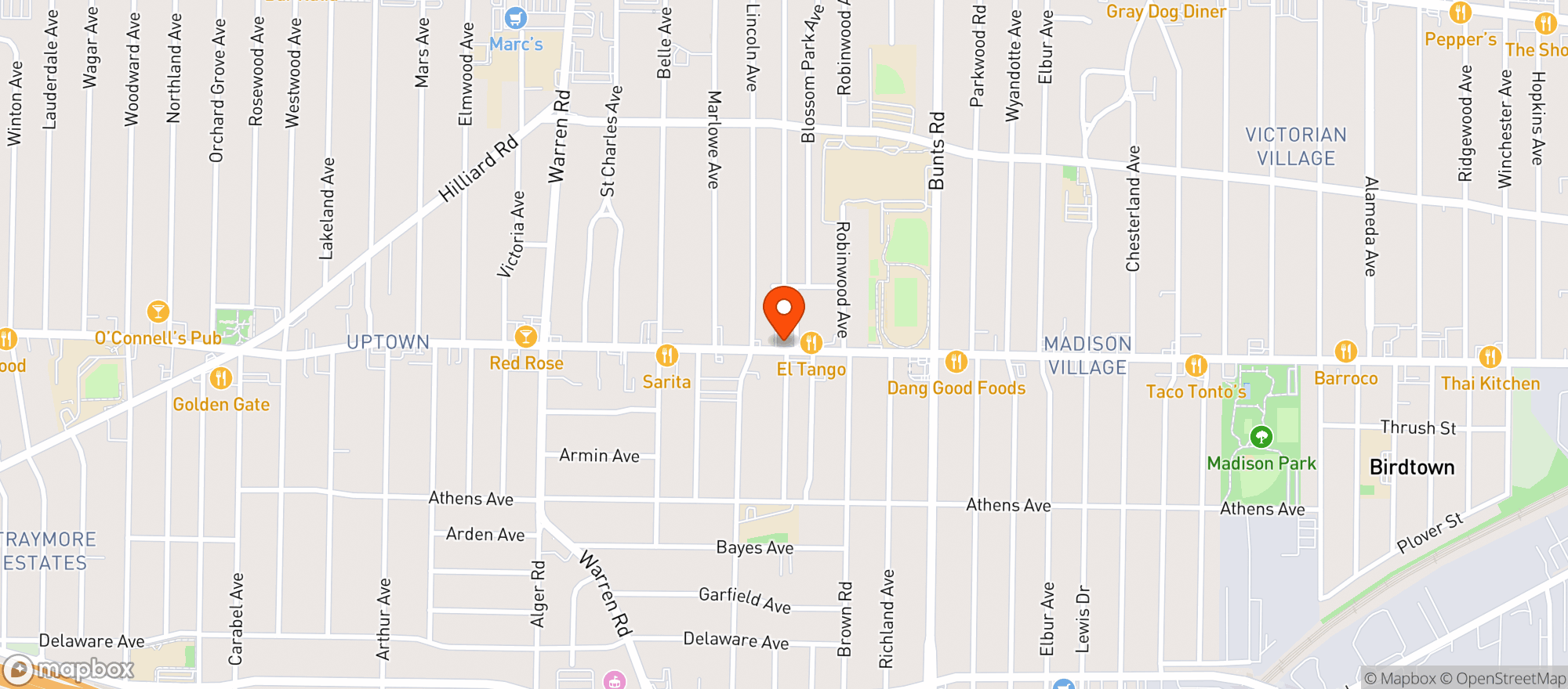 Map showing Star Mart