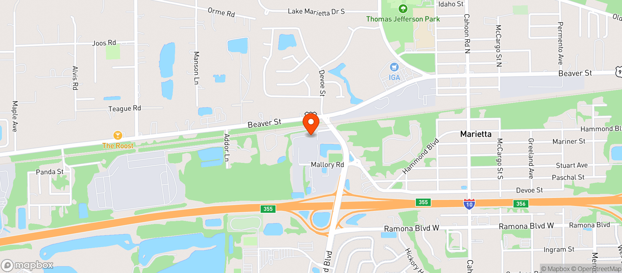 Map showing Golden Hour