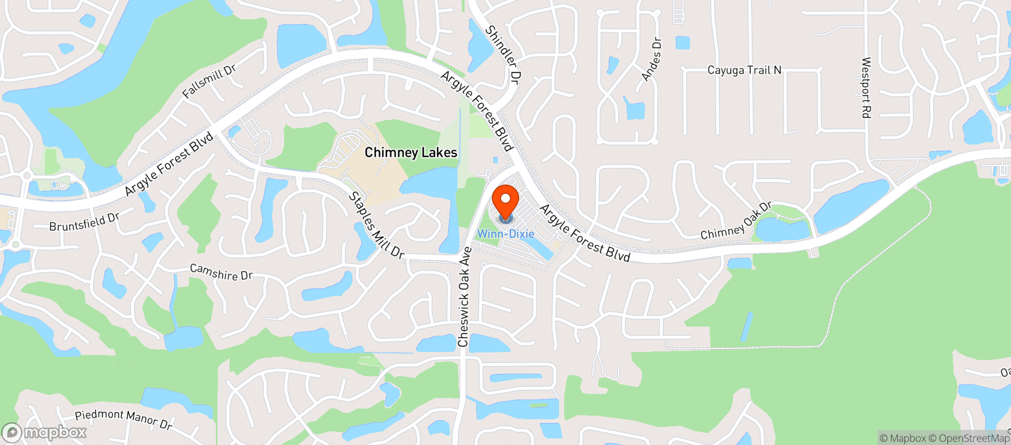 Map showing WINN-DIXIE (WINN-DIXIE - 176)