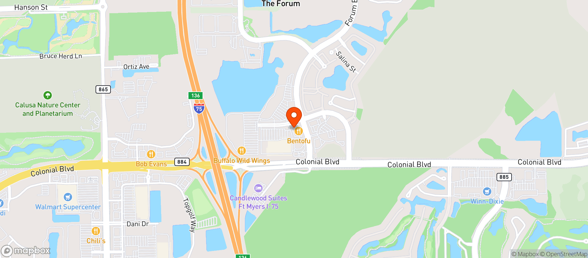 Map showing Gnc